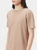 close up of a light brown t shirt top side #color_timber-wolf