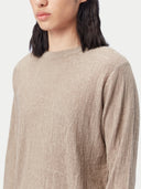 Men's Lightweight Silk Cashmere Textured Sweater Nomad - Gobi Cashmere #color_nomad