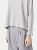 Boatneck Cotton Silk Cashmere Blend Sweater Wind Chime - Gobi Cashmere #color_wind-chime