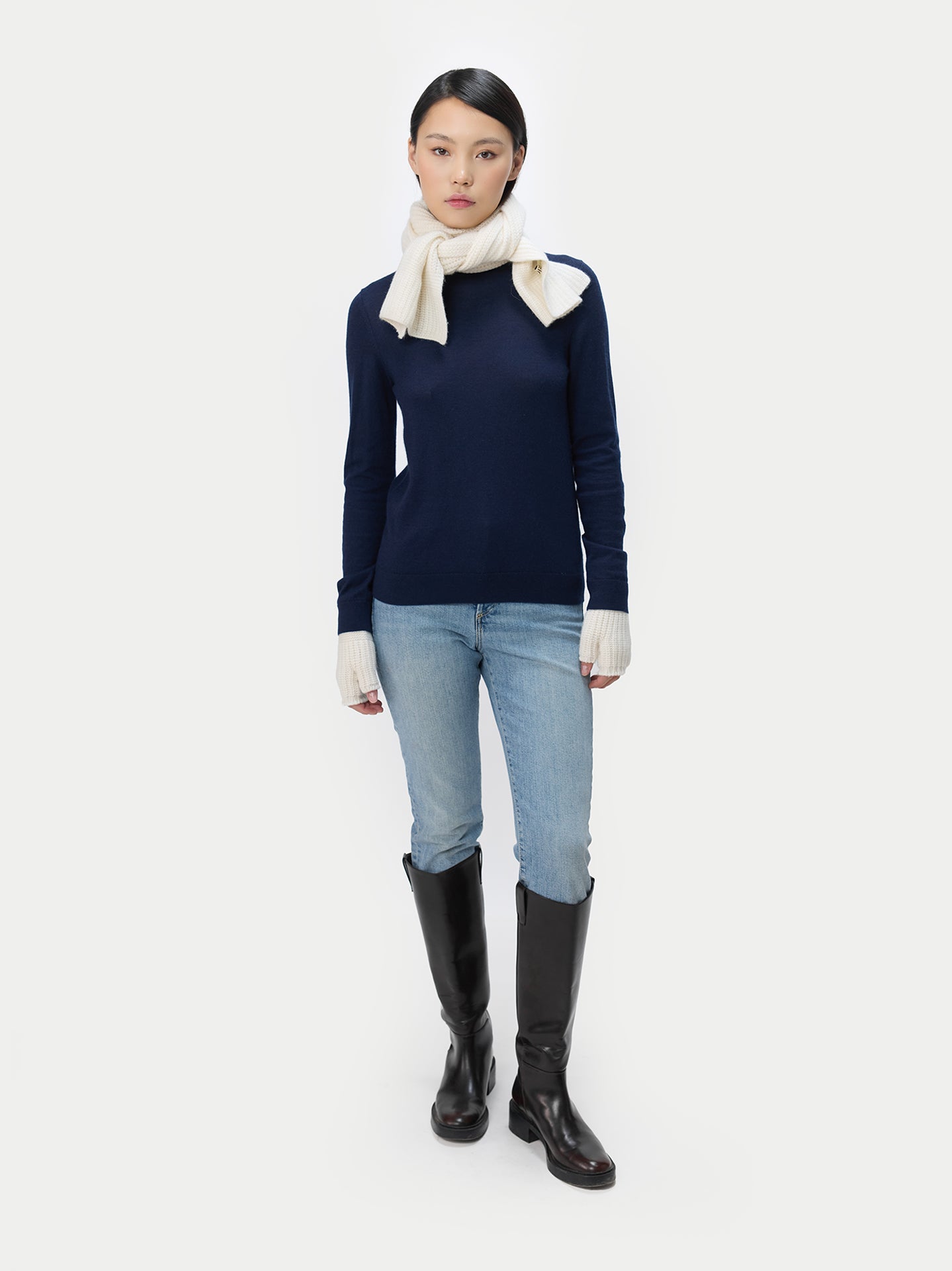 Women C-Neck Cashmere Sweater