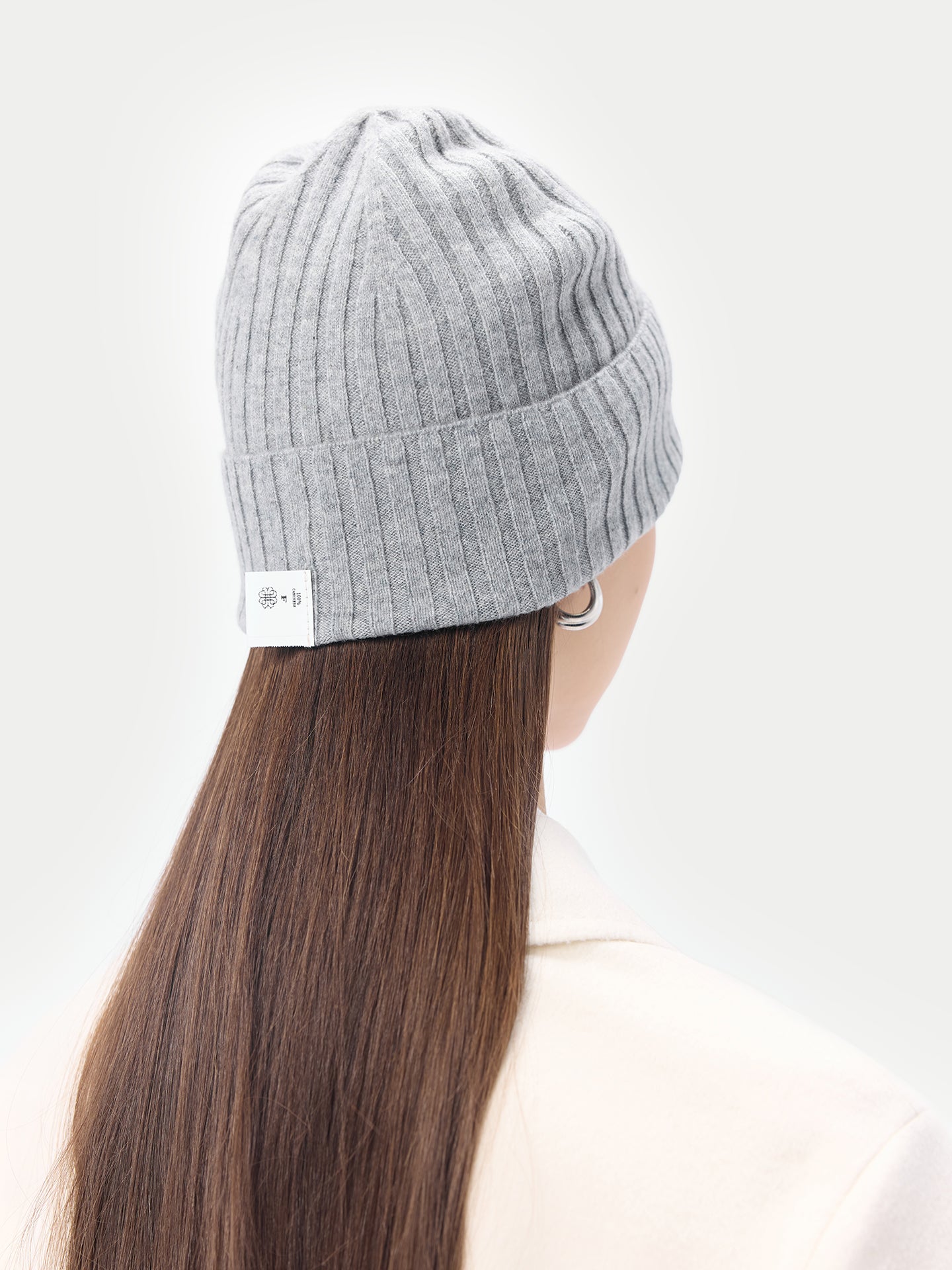 Cashmere Rib Knit Hat