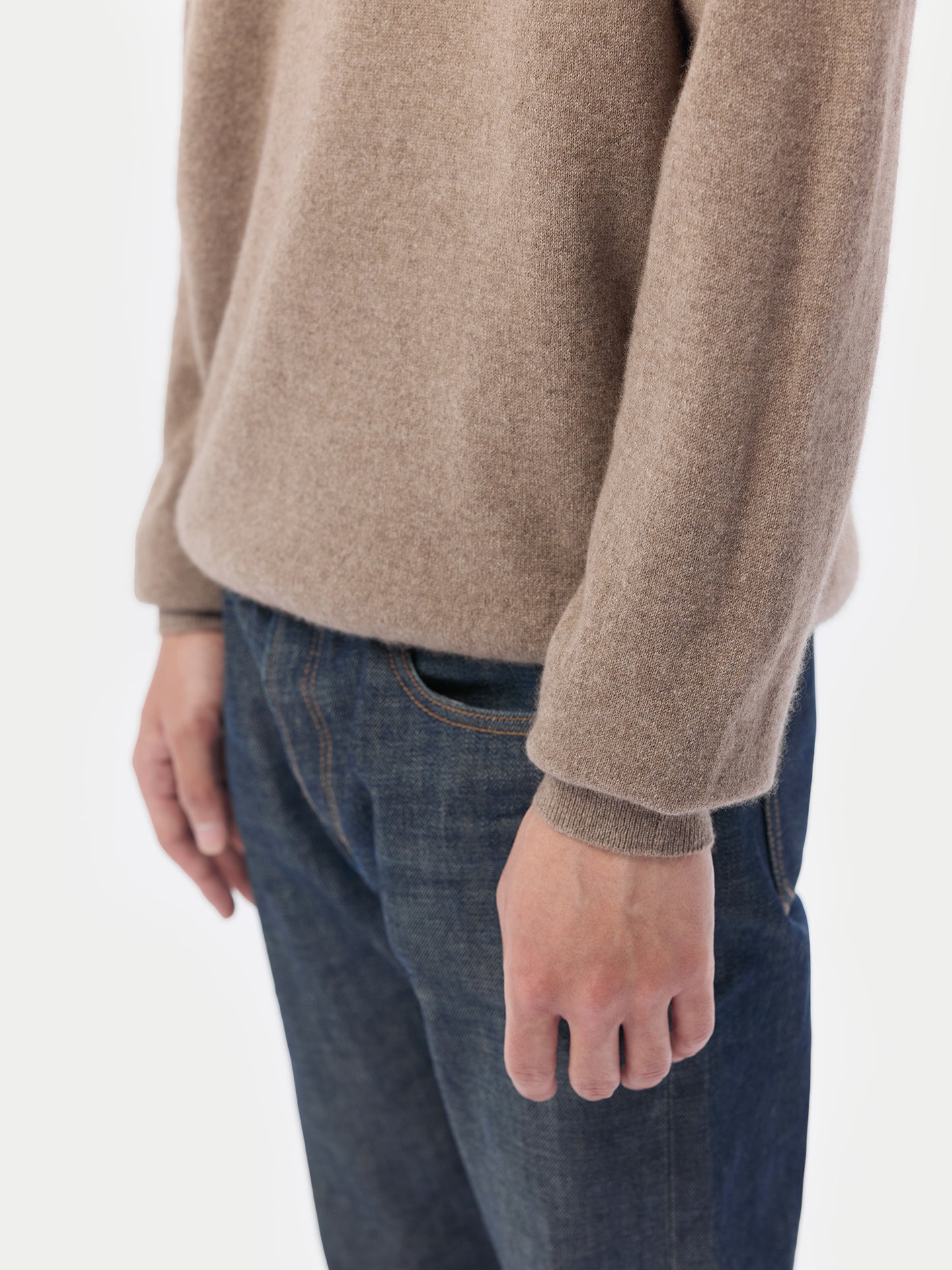 Organic Cashmere Color Essential Turtle Neck Sweater