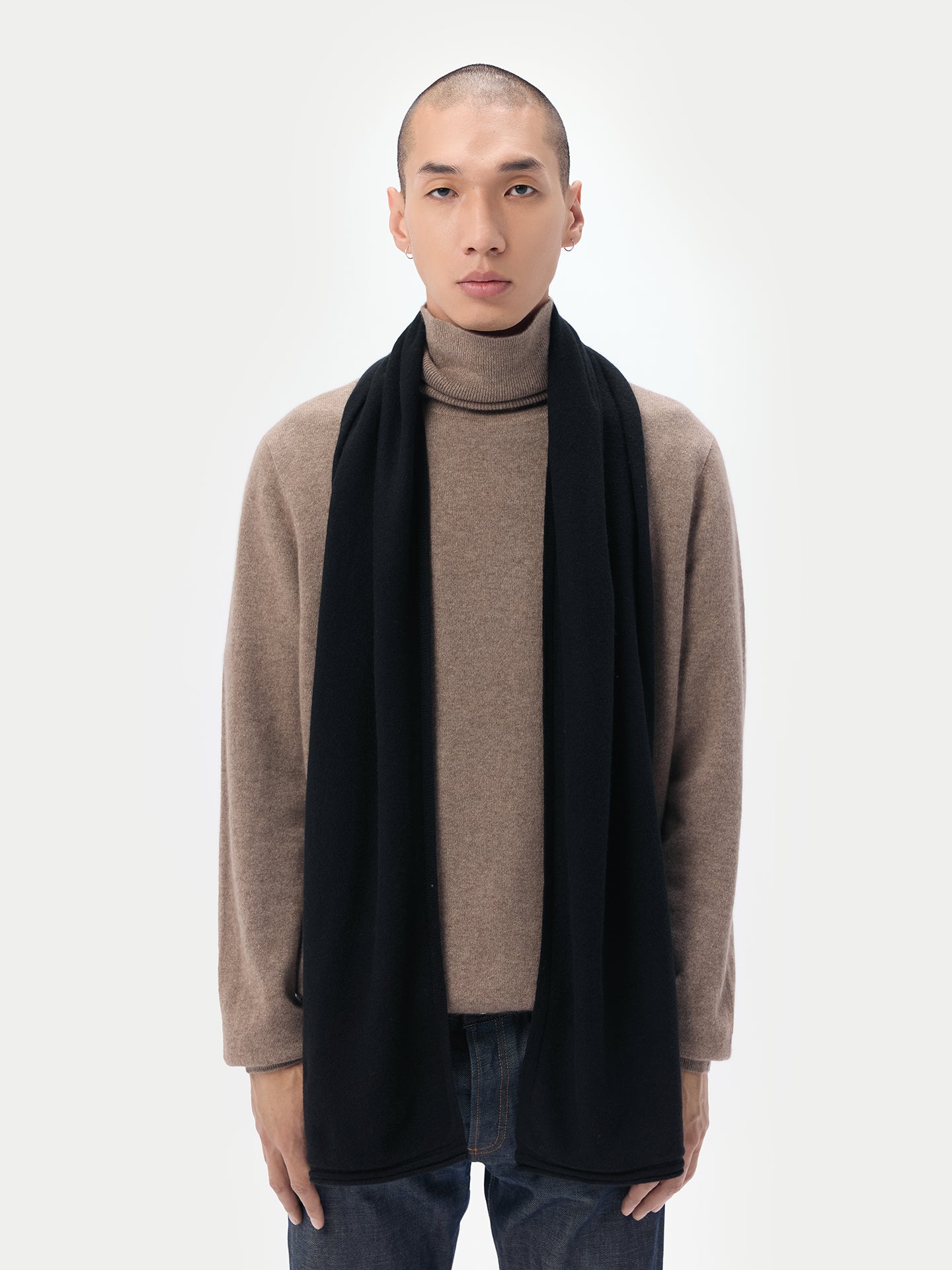 Cashmere Jersey Knit scarf