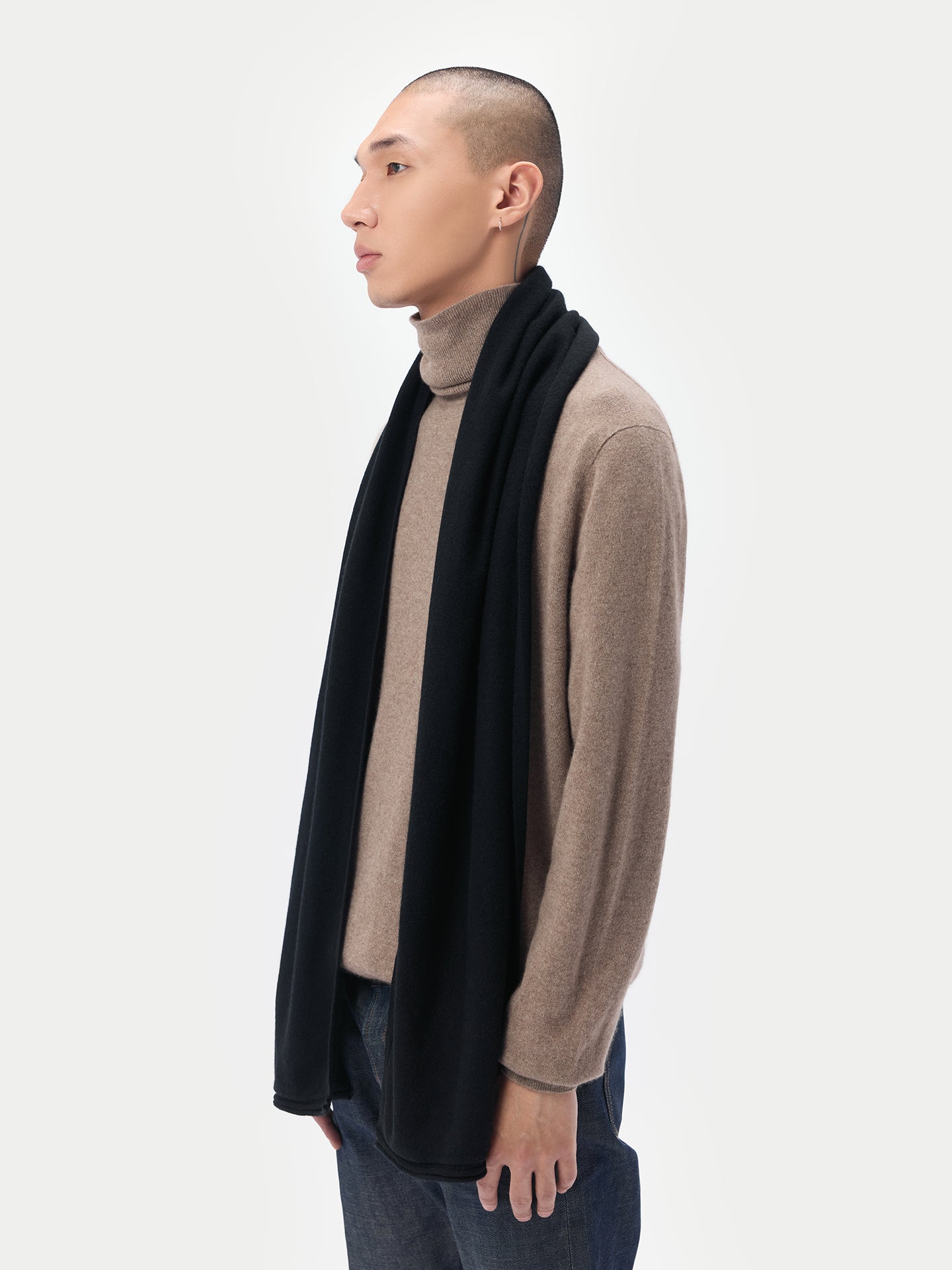 Cashmere Jersey Knit scarf