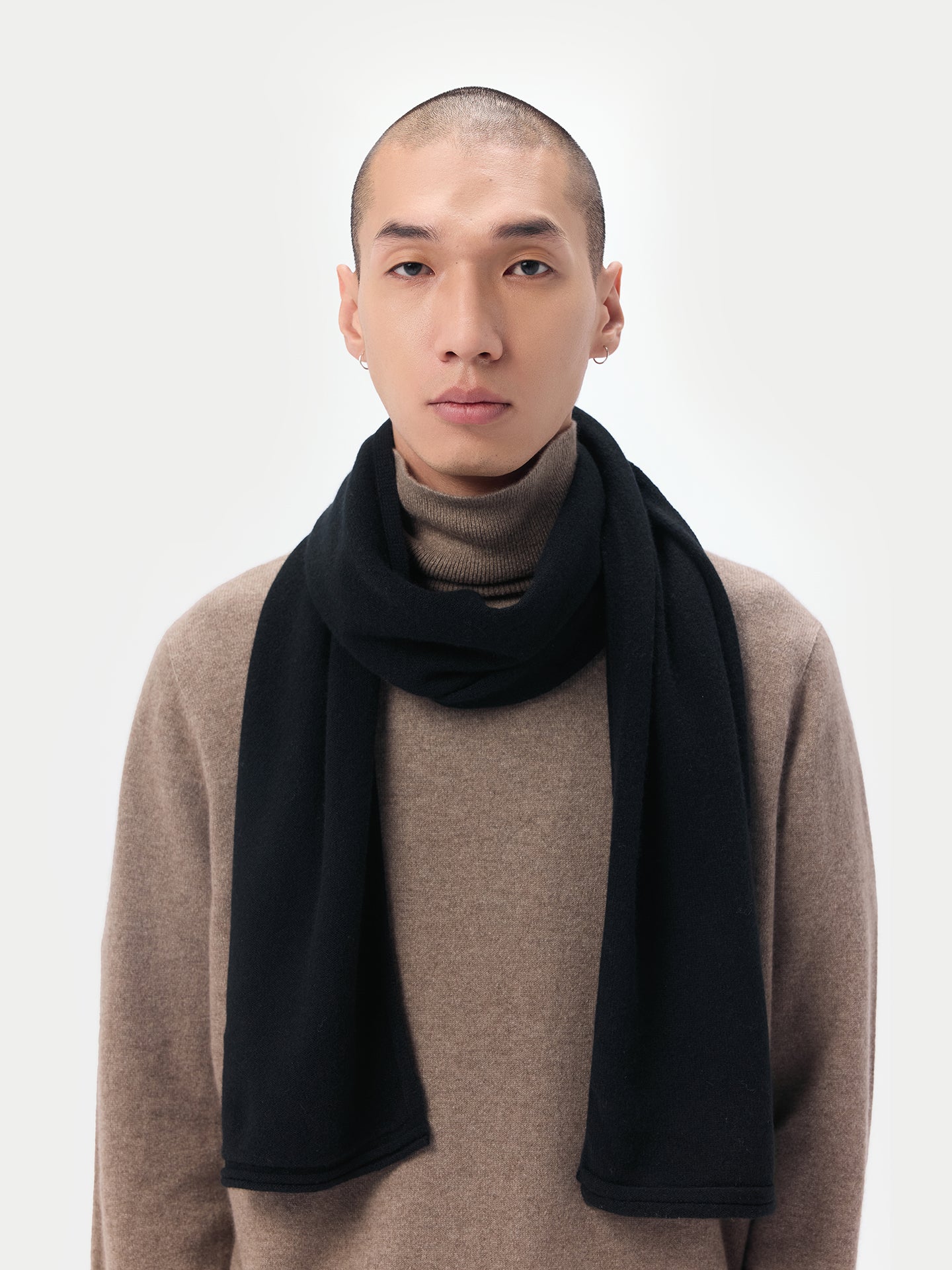 Cashmere Jersey Knit scarf