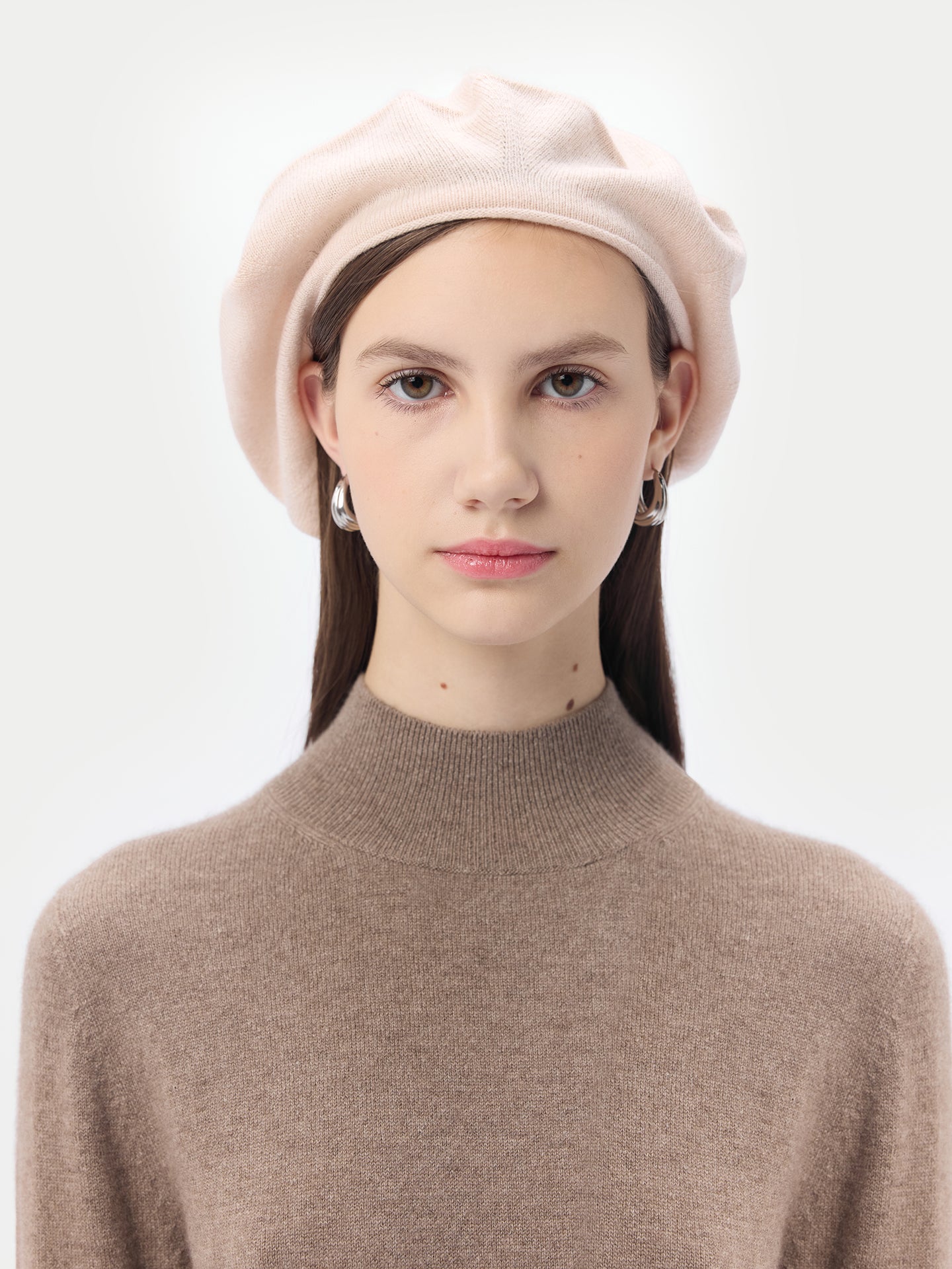 Cashmere Jersey Knit Beret