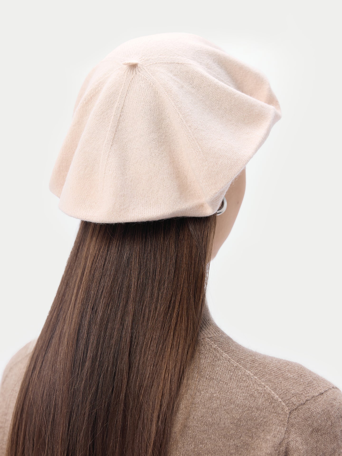 Cashmere Jersey Knit Beret