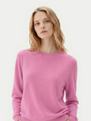 Essential Cashmere Crewneck Sweater Fuchisa Pink - Gobi Cashmere #color_fuchisa-pink