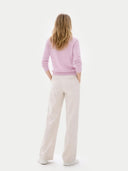 Essential Cashmere V-Neck Sweater Pink Frosting - Gobi Cashmere #color_pink-frosting