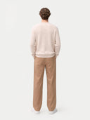 Essential Crewneck Cashmere Sweater Ivory White - Gobi Cashmere #color_ivory-white