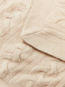 Organic Color Knitted Pillow Cover Beige - Gobi Cashmere #color_beige