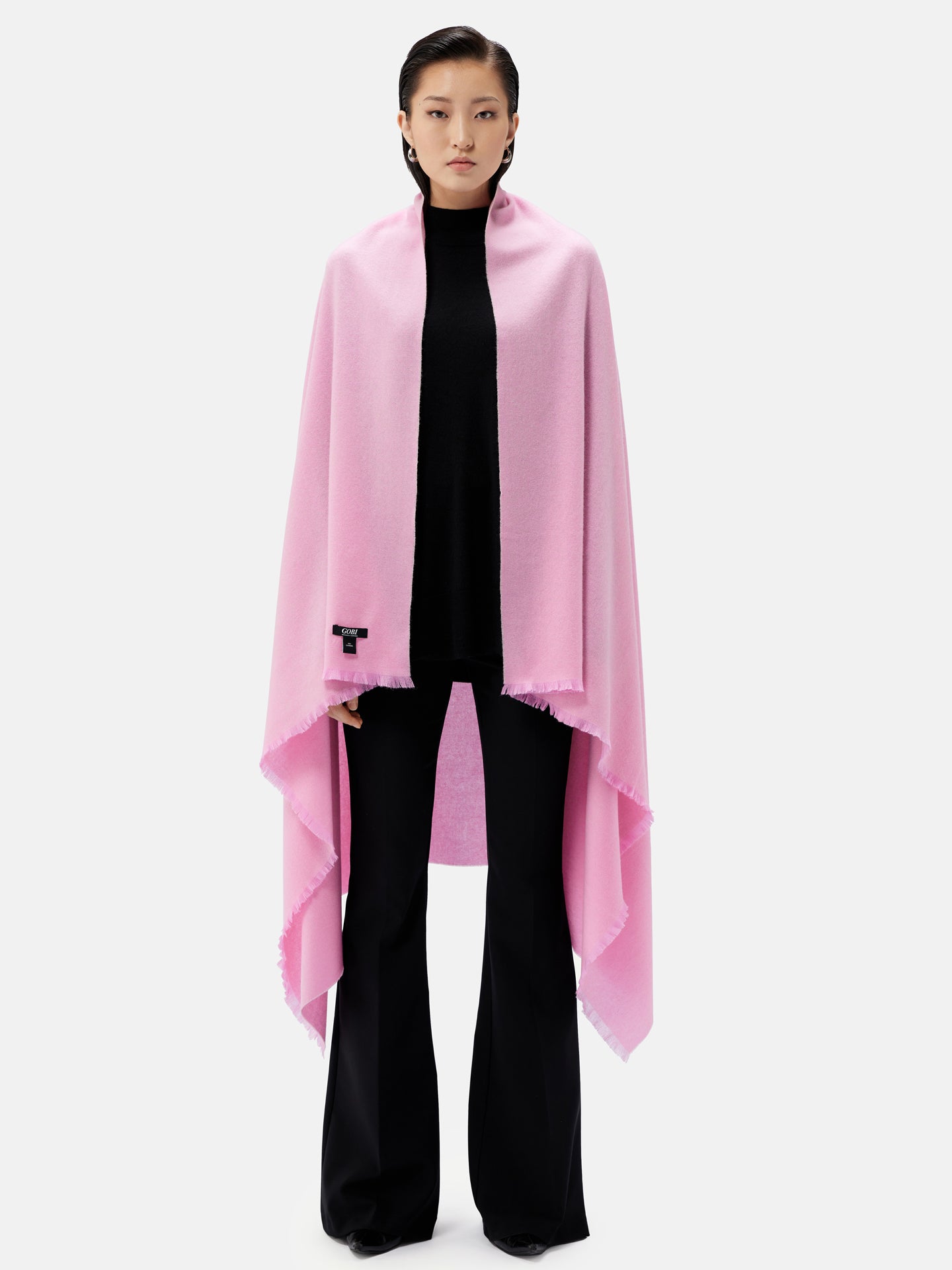 Women's Cashmere Woven Blanket Moonlight Mauve - Gobi Cashmere