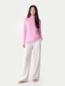 Essential Cashmere Turtleneck Sweater Pink Frosting - Gobi Cashmere #color_pink-frosting