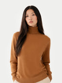 Essential Cashmere Turtleneck Sweater Chipmunk - Gobi Cashmere #color_chipmunk
