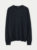 Essential Crewneck Cashmere Sweater Charcoal - Gobi Cashmere #color_charcoal