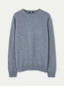Men's Cashmere Basic Crew Neck Sweater Dim Gray - Gobi Cashmere #color_dim-gray