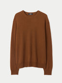 Essential Crewneck Cashmere Sweater Cinnamon Brown - Gobi Cashmere #color_cinnamon-brown