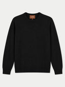 black crew neck sweater