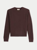 Brown sweater on a light gray background #color_deep-mahogany
