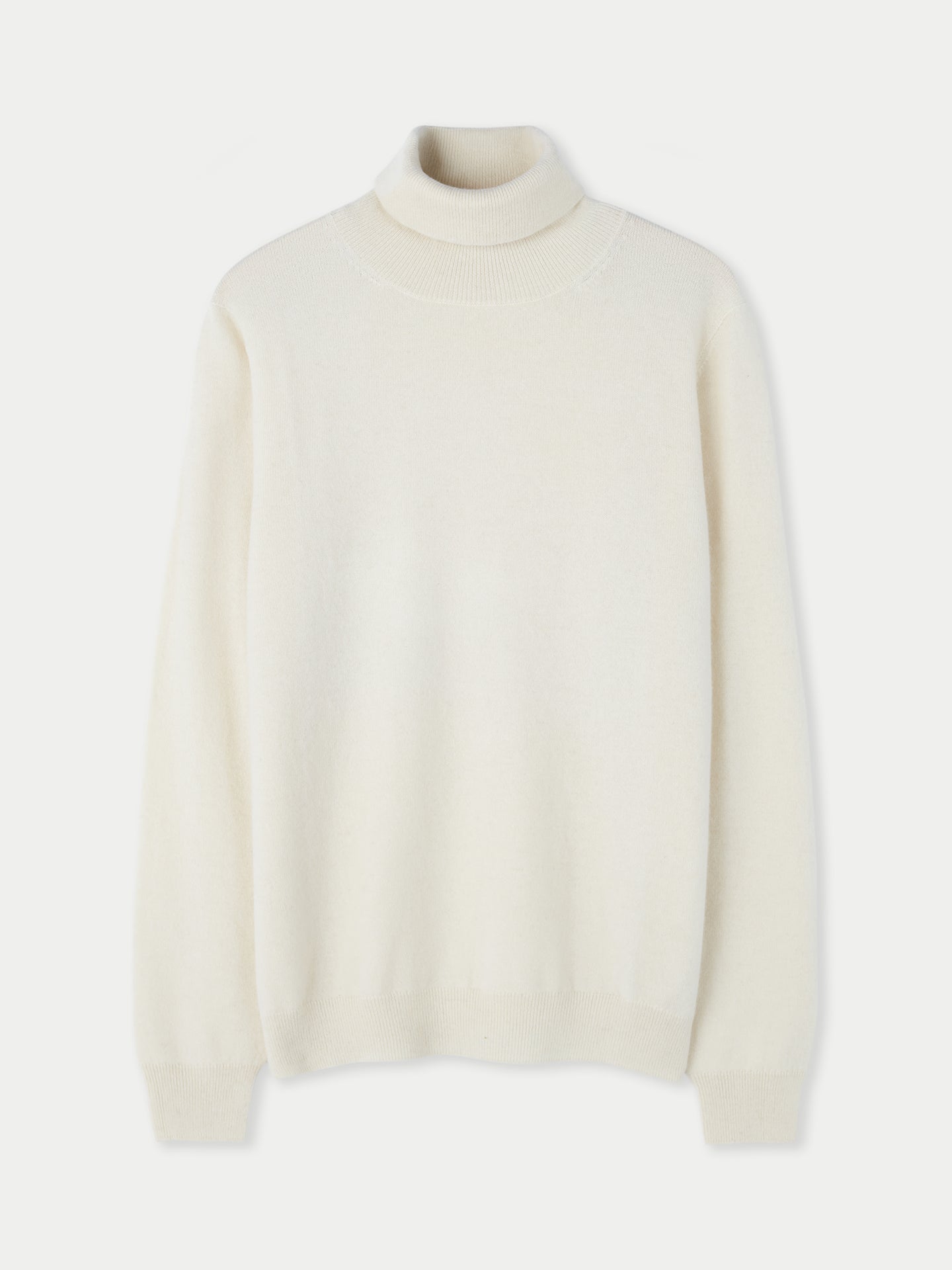 Women's Cashmere Classic Turtleneck White - Gobi Cashmere