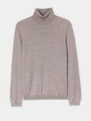 Gray turtleneck sweater on a light gray background #color_taupe