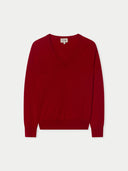 Timeless Cashmere V-Neck Sweater Chili Pepper - Gobi Cashmere #color_chili-pepper
