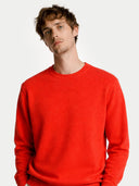 Men's Essential Crewneck Cashmere Sweater - Pure Mongolian Cashmere Fiesta - Gobi Cashmere #color_fiesta