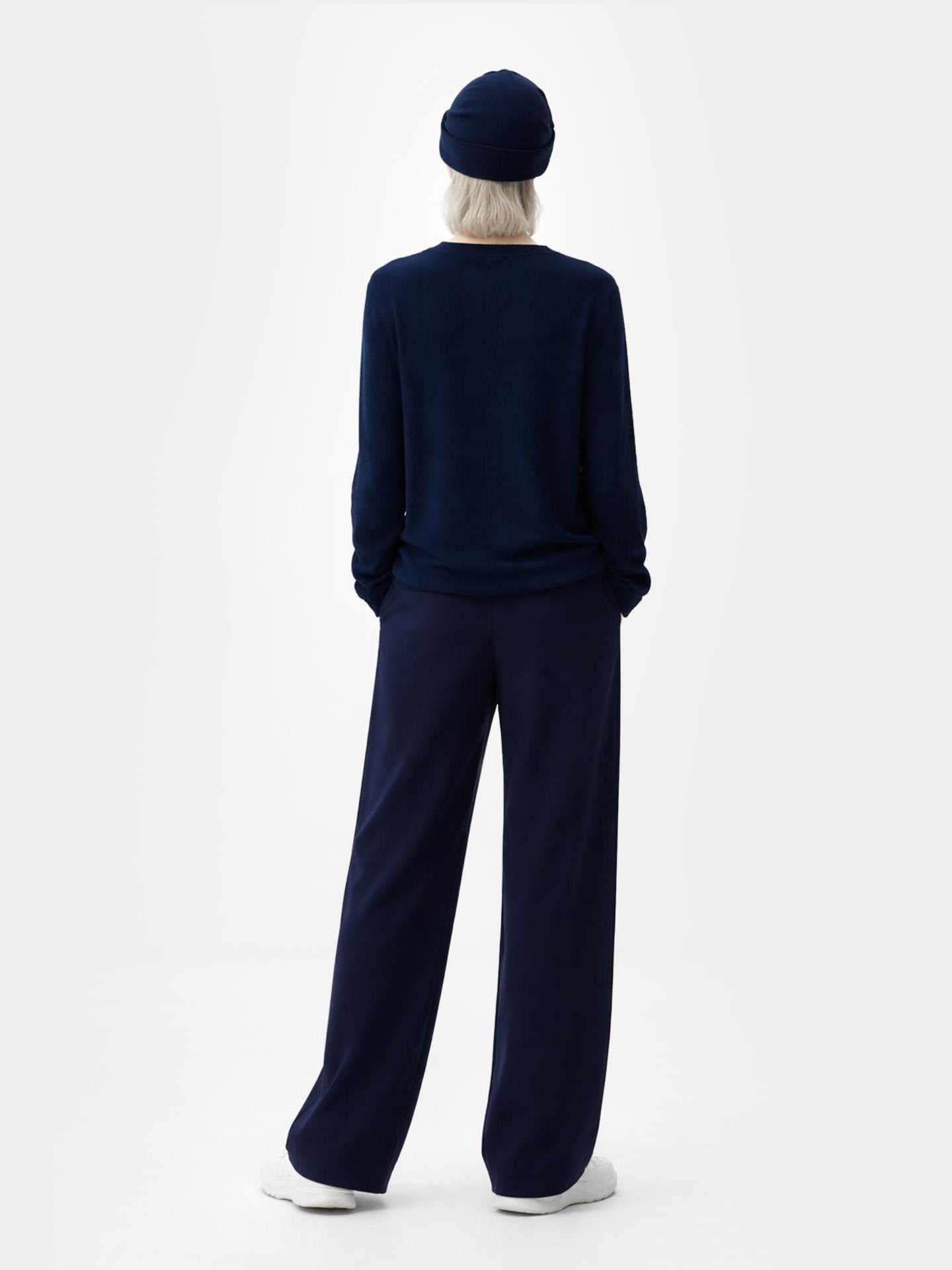 $99 Cashmere Hat & Sweater Navy - Gobi Cashmere