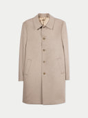 Beige coat with buttons on a white background #color_taupe