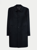 Black coat on a light gray background #color_black