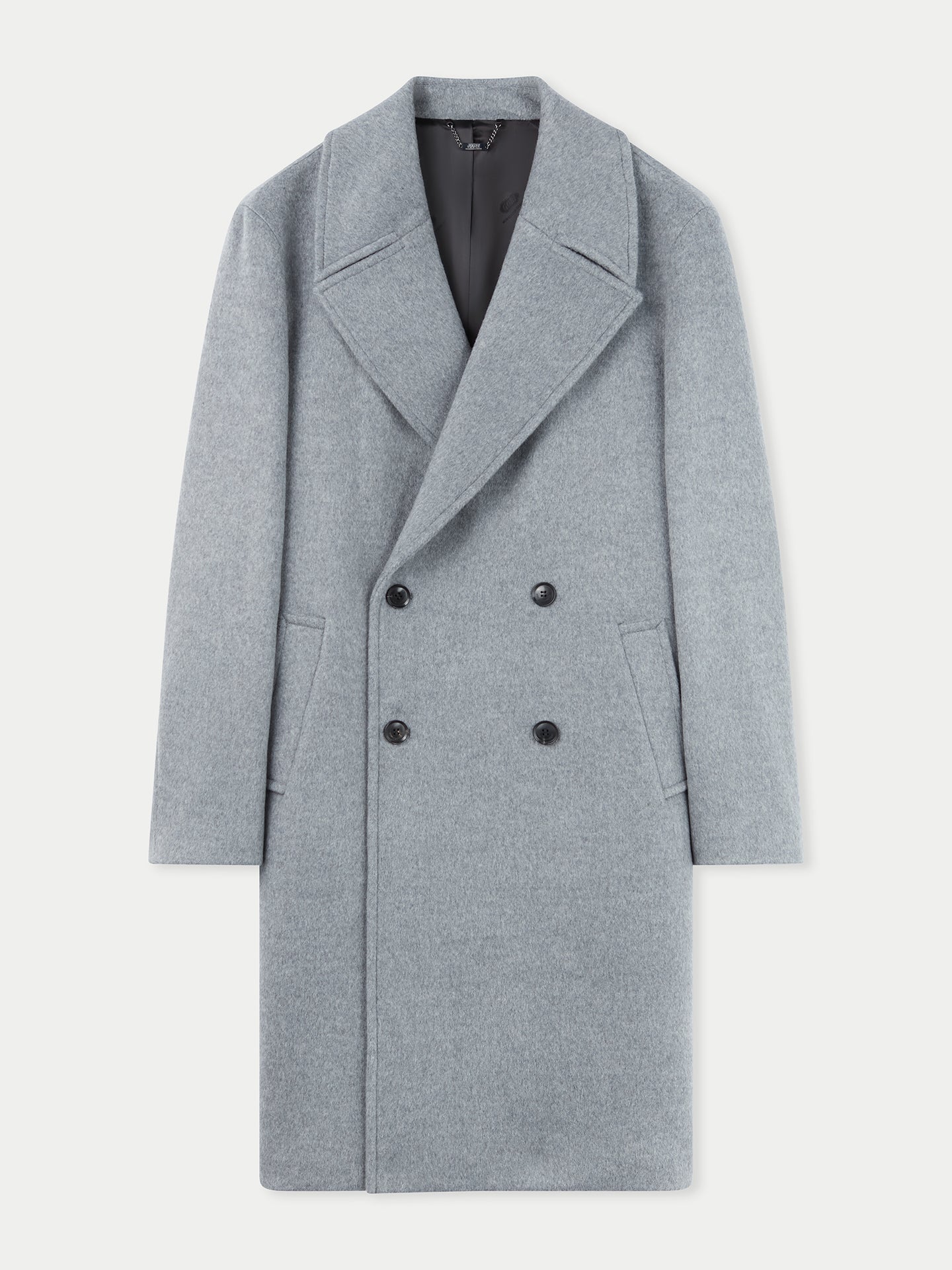 GOBI Double-Breasted Men’s Cashmere Coat - Giorgio Spina Collection  Dim Gray - Gobi Cashmere 