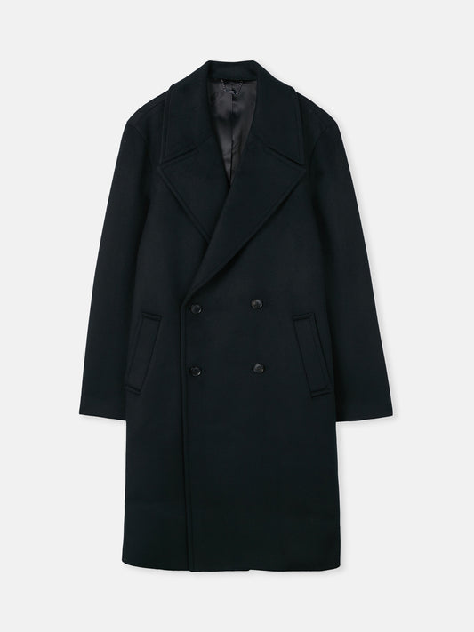 Double-Breasted Cashmere Coat for Men