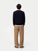 Essential Crewneck Cashmere Sweater Peacoat - Gobi Cashmere #color_peacoat