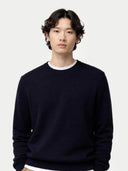 Essential Crewneck Cashmere Sweater Peacoat - Gobi Cashmere #color_peacoat