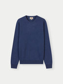 Essential Crewneck Cashmere Sweater Bijou Blue - Gobi Cashmere #color_bijou-blue