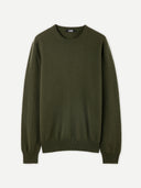 Essential Crewneck Cashmere Sweater Capulet Olive - Gobi Cashmere #color_capulet-olive