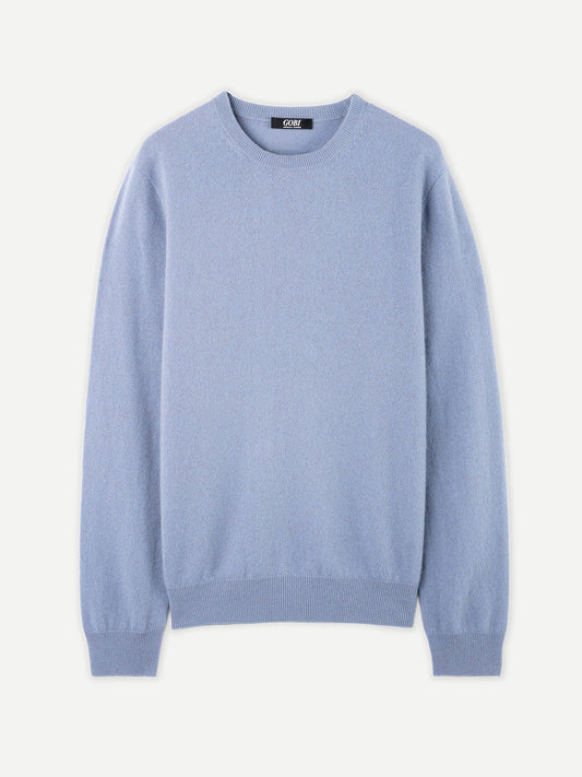 Men's Cashmere Basic Crew Neck Sweater English Manor - Gobi Cashmere