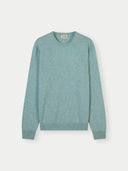 Essential Crewneck Cashmere Sweater Blue Haze - Gobi Cashmere #color_blue-haze