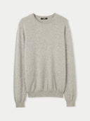 Essential Crewneck Cashmere Sweater Dawn Blue - Gobi Cashmere #color_dawn-blue