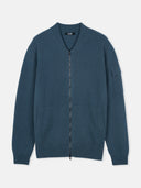 Men's Cashmere Bomber China Blue - Gobi Cashmere #color_china-blue