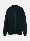 Men's Cashmere Bomber Black - Gobi Cashmere #color_black