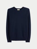 Navy blue sweater on a light gray background #color_navy-blazer