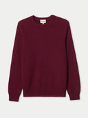 Men's Ribbed Cashmere Sweater Zinfandel - Gobi Cashmere #color_zinfandel