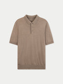 Brown polo shirt on a light gray background #color_timber-wolf