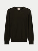 Timeless Crewneck Cashmere Sweater Avocado - Gobi Cashmere #color_avocado