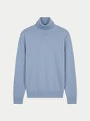Light blue turtleneck sweater on a light gray background #color_light-blue