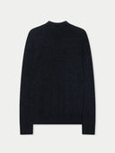 Timeless Mock Neck Cashmere Sweater Charcoal - Gobi Cashmere #color_charcoal
