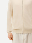 Organic Color Essential Cashmere Full-Zip Cardigan Off White - Gobi Cashmere #color_off-white