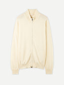 Organic Color Essential Cashmere Full-Zip Cardigan Off White - Gobi Cashmere #color_off-white