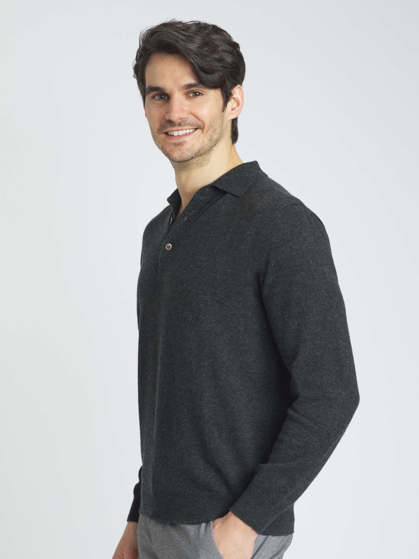 Cashmere Polo Sweater